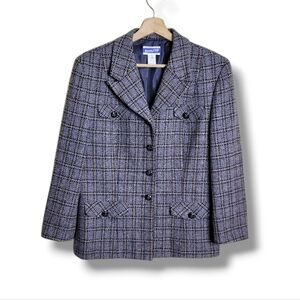 Pendleton Vintage Wool Plaid Blazer Size 12